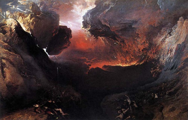 Η μεγάλη μέρα της οργής Του. Πίνακας του Άγγλου ζωγράφου John Martin (1853).