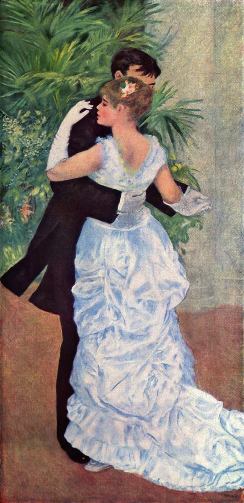 "Ο χορός στην πόλη" (1882-1883) του Pierre-Auguste Renoir. Παρίσι, Musée d'Orsay.